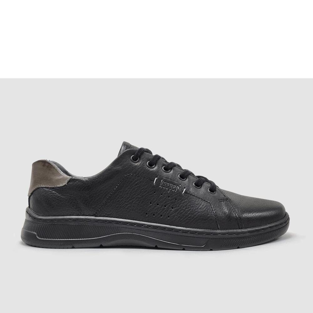 NEW KCR GROUP men's casual sneakers in black